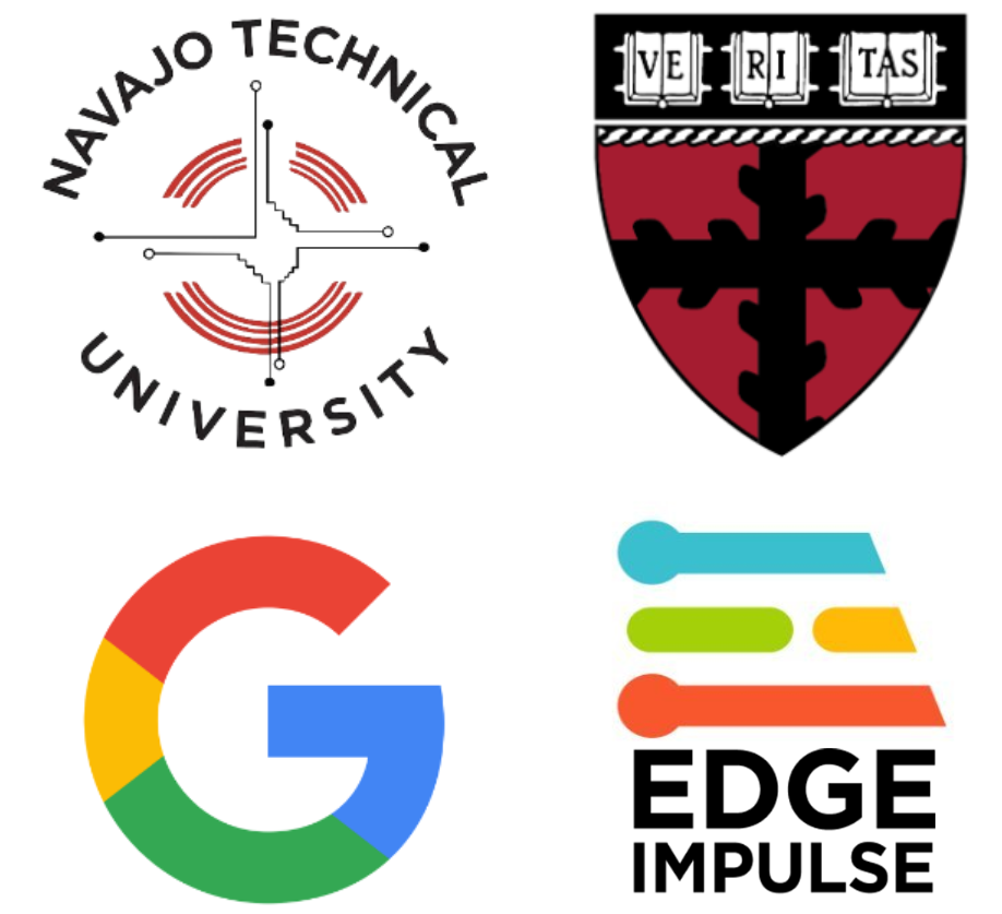 Harvard, Google, NTU, and Edge Impulse Logos